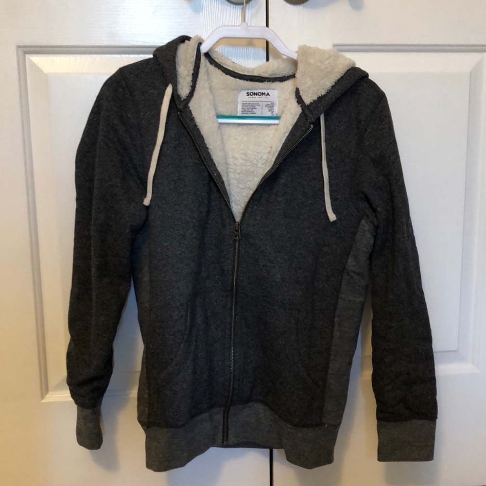 Sonoma Gray Zip up Jacket